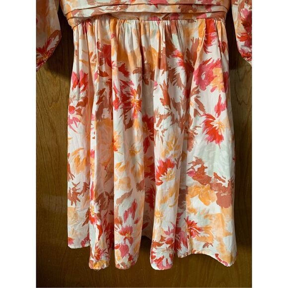 Abercrombie & Fitch Floral Mini Dress - Pink and Orange - Picture 8 of 12